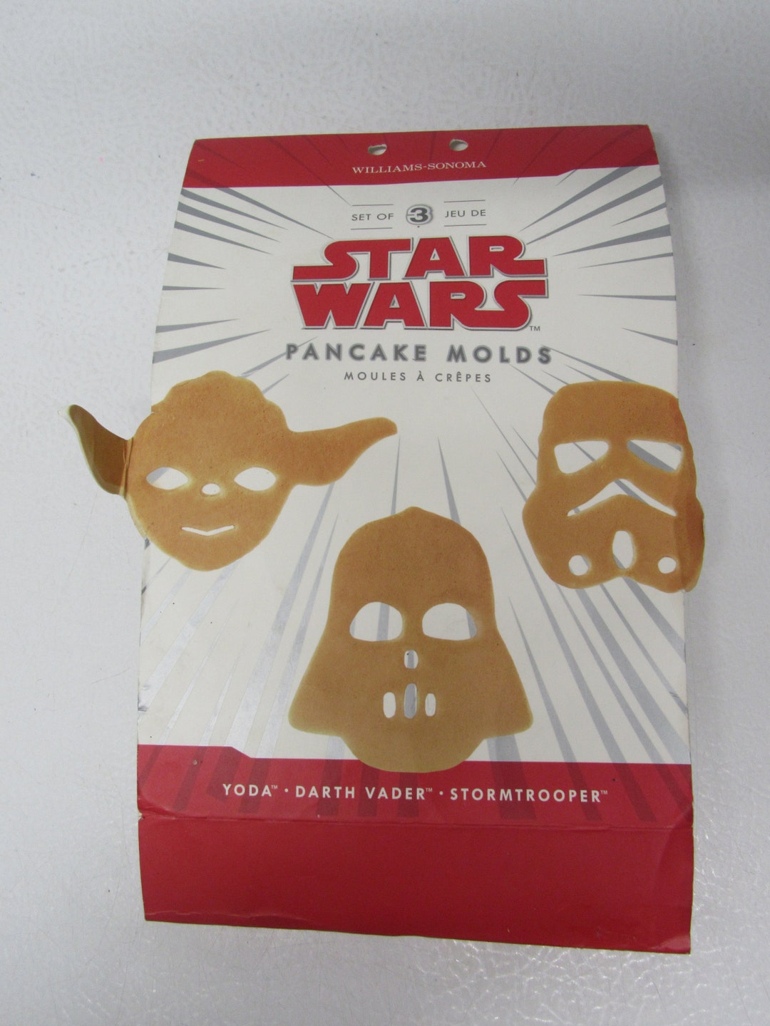Star Wars Steel Pancake Rings / Molds Yoda, Darth Vader & Storm Trooper