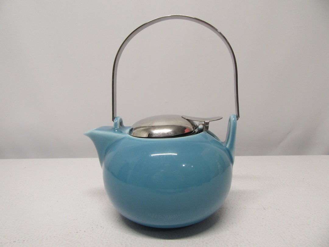 Teavana Blue Porcelain Teapot / Kettle Etsy