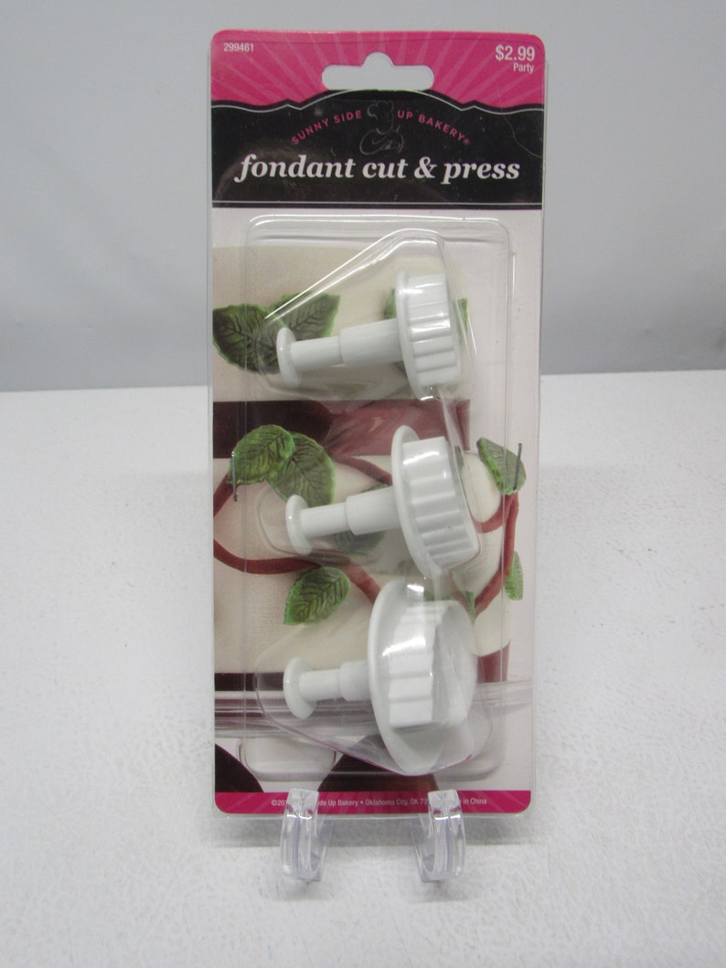 Sunny Side up Bakery Fondant Leaf Cutters 3 Piece Set Etsy