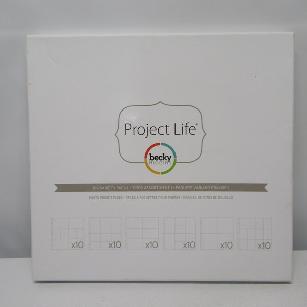 Project Life Plastic Sheet Variety Kit - 60 12x12 Inch Sheets