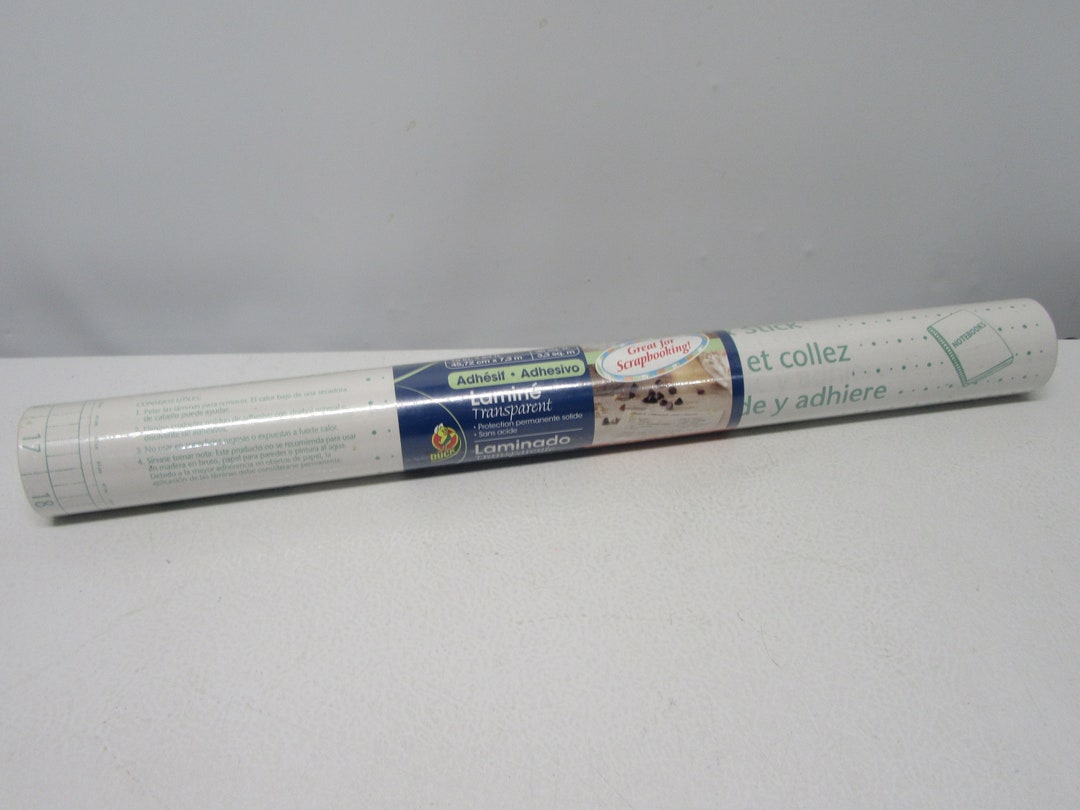 Duck Tape Clear Adhesive Peel & Stick Laminate Roll 18in X 24ft 36sq.ft