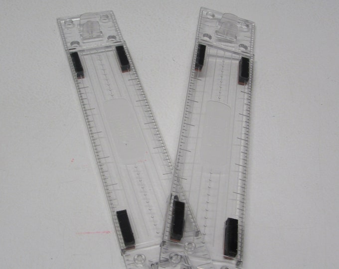 Stampin' up Stampin' Around Wheel Guide 12-inch Snap Clear Rulers With ...