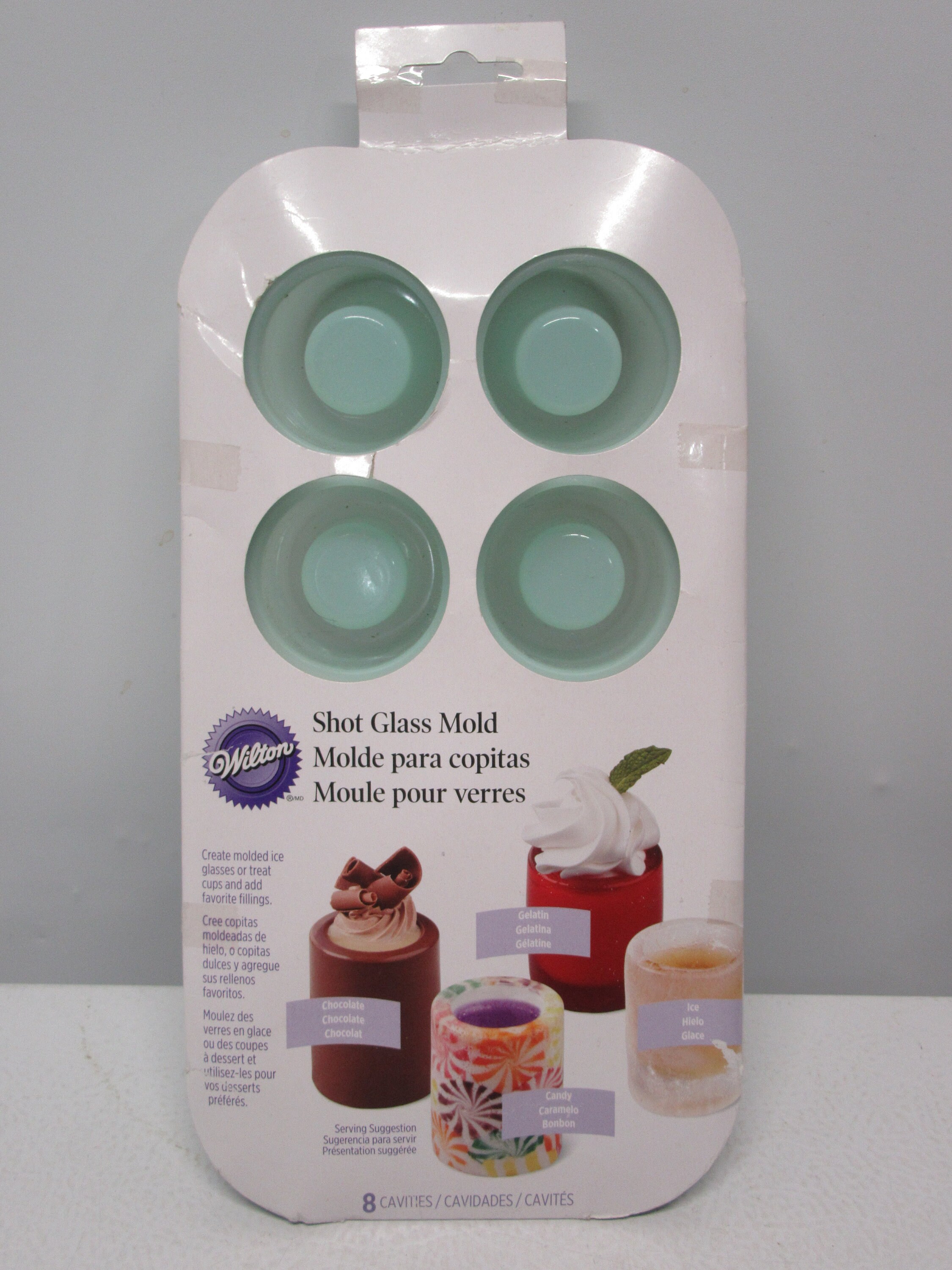 Geeoollah Wilton Shot Glass Silicone Mold Green Candy Molds Can