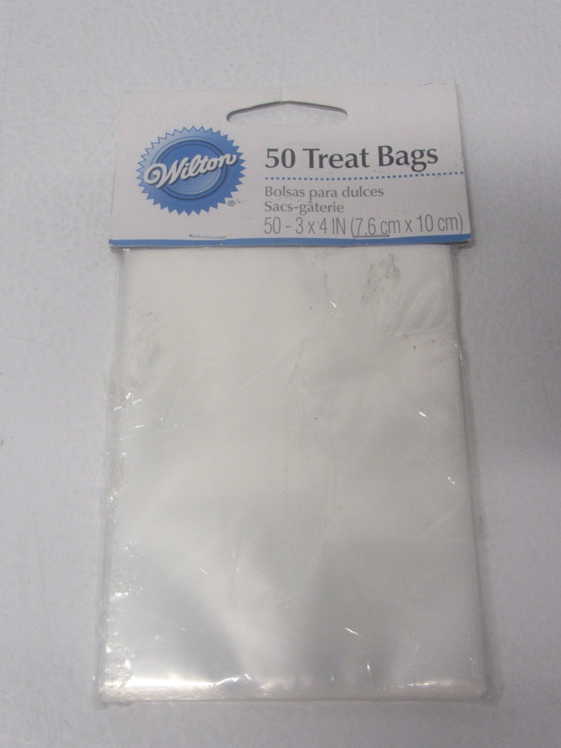 Wilton Clear Treat Bags 50 Ct 3x4in Etsy