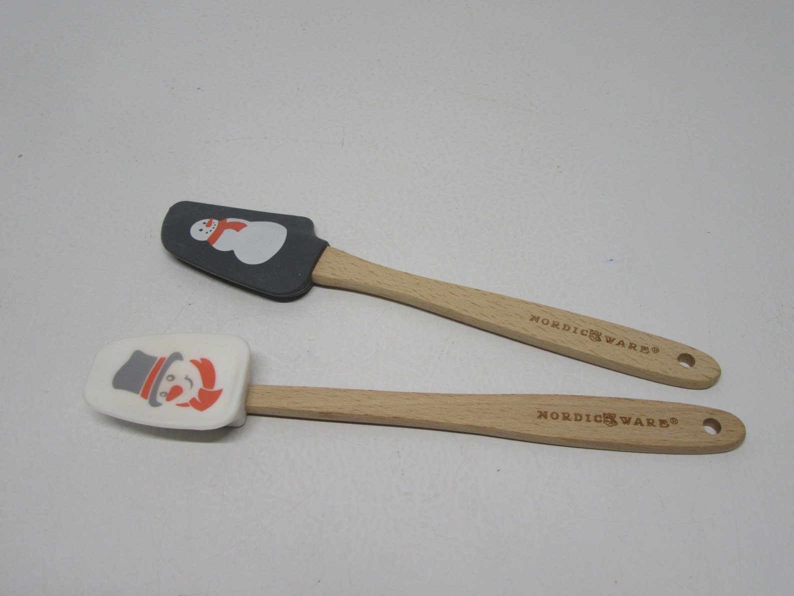 Nordic Ware Holiday Mini Rubber Spatulas 2pc Snowmen Etsy