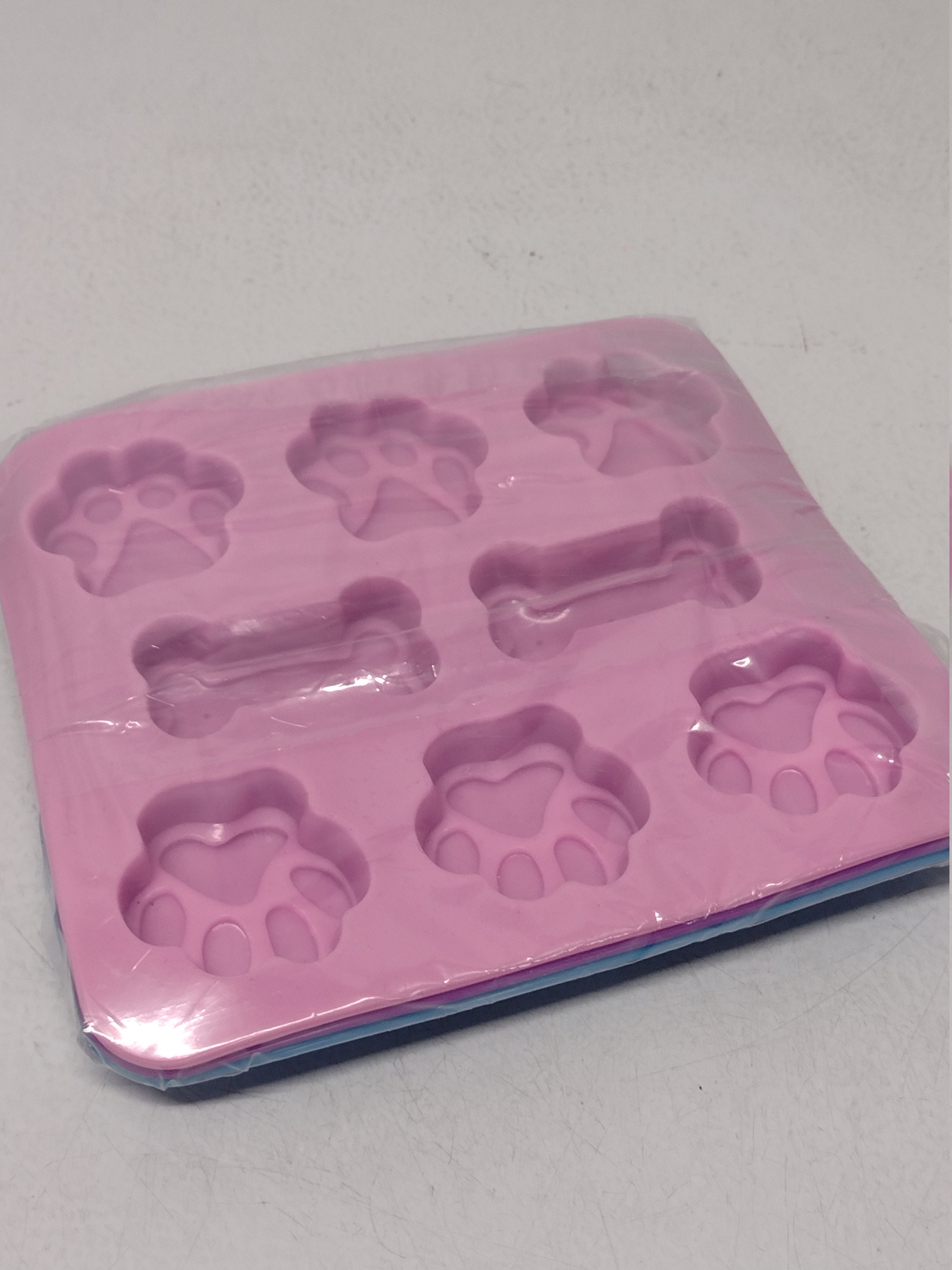 Spin zwart Wat dan ook Silicone Dog Pawprints and Bones Baking / Candy Molds 3 - Etsy
