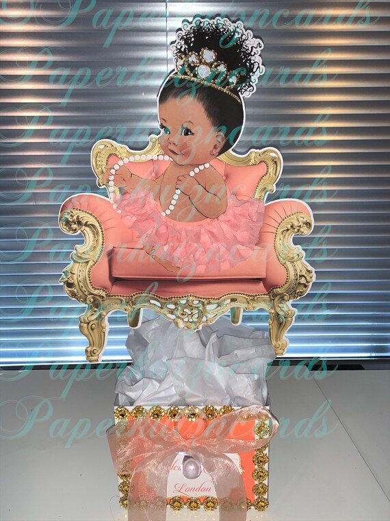 Princess Baby Shower Girl Centerpiece Baby Shower Birthday Etsy