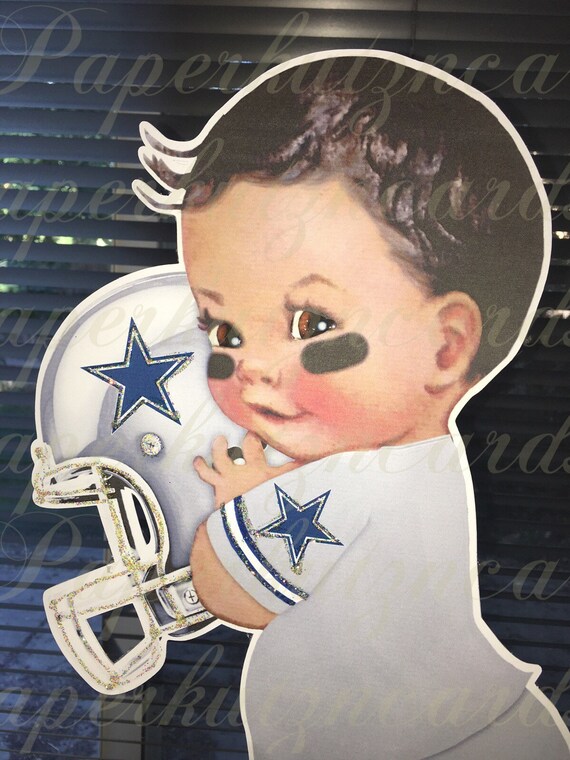 Dallas Cowboy Football Baby Boy Baby Shower African American Etsy