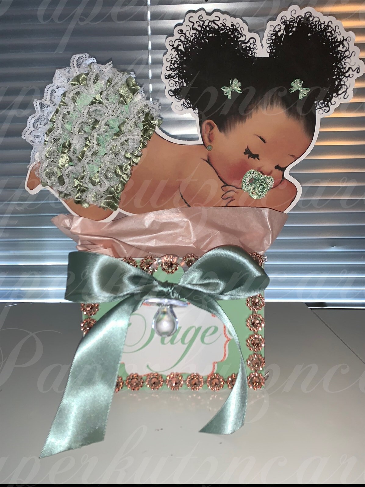 Princess sleeping Baby afro puff centerpieces sage and gold tutu baby royal baby shower Princess table decorations
