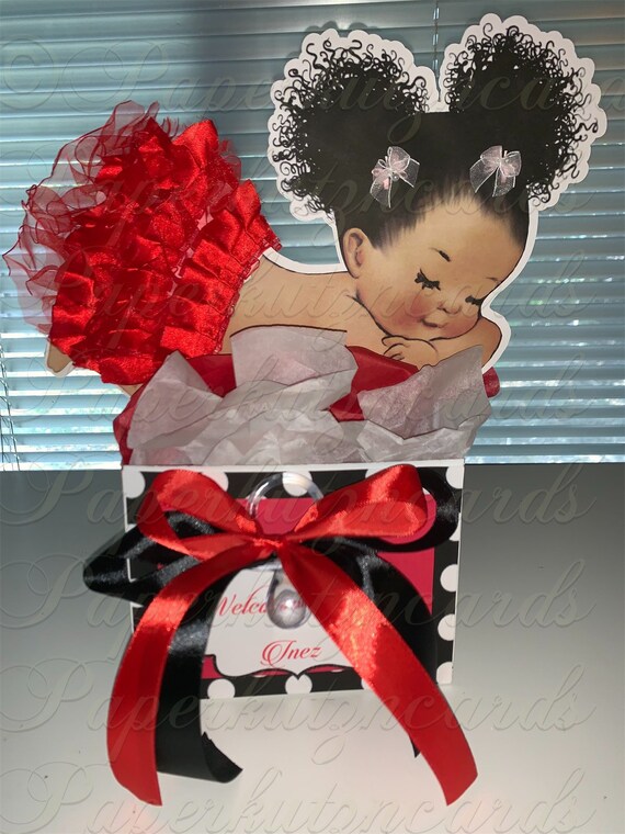 afro puff baby centerpieces