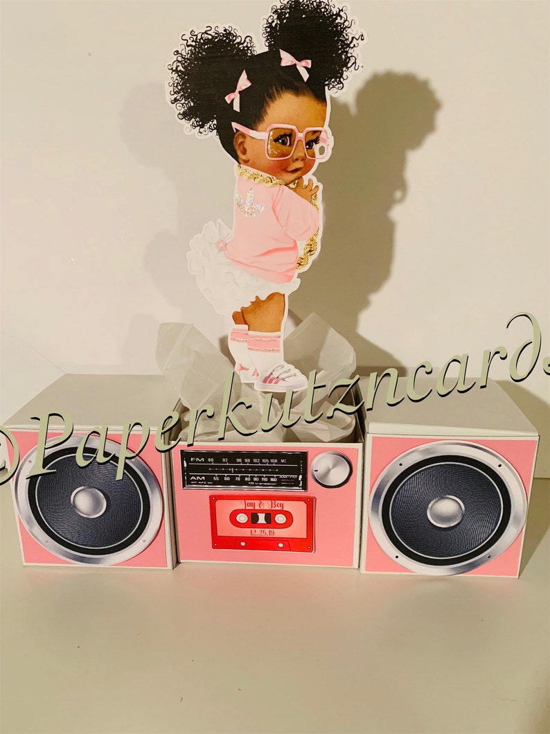 80s 90s hip hop theme baby shower centerpiece boom box Hip Hop | Etsy