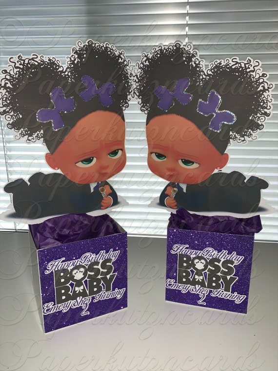 Boss Baby Birthday Party Centerpieces African American Etsy