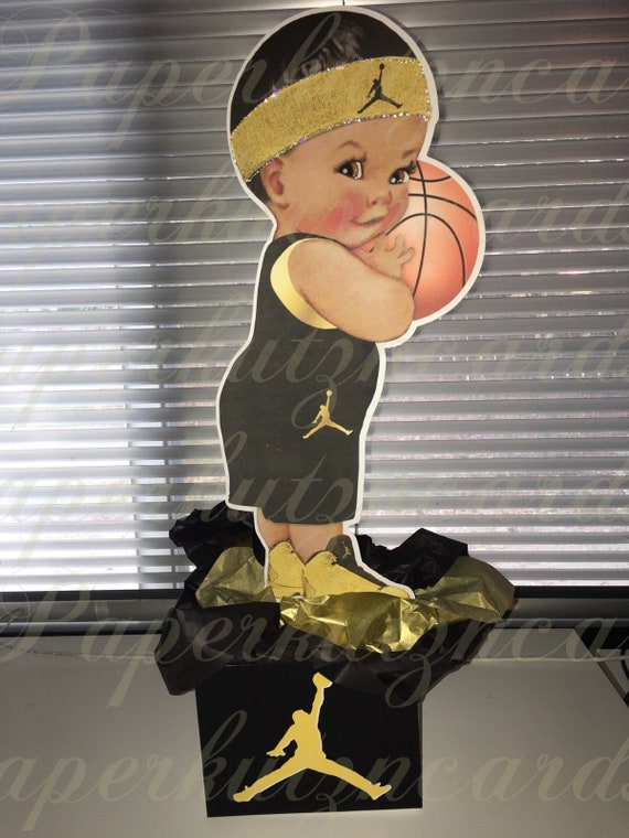 Michael Jordan Party Center Piece Basketball Themed Party Etsy