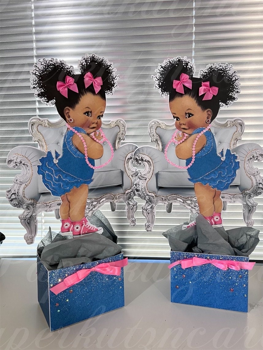 Afro puff hotsell baby shower theme