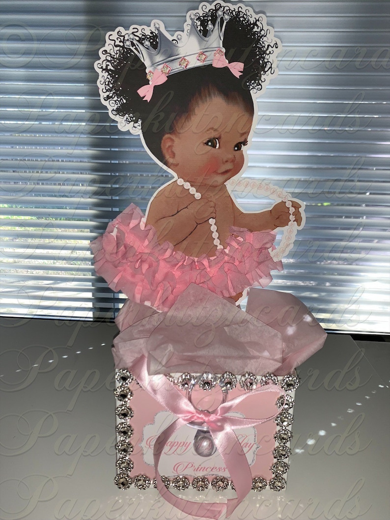 african american princess baby shower centerpieces