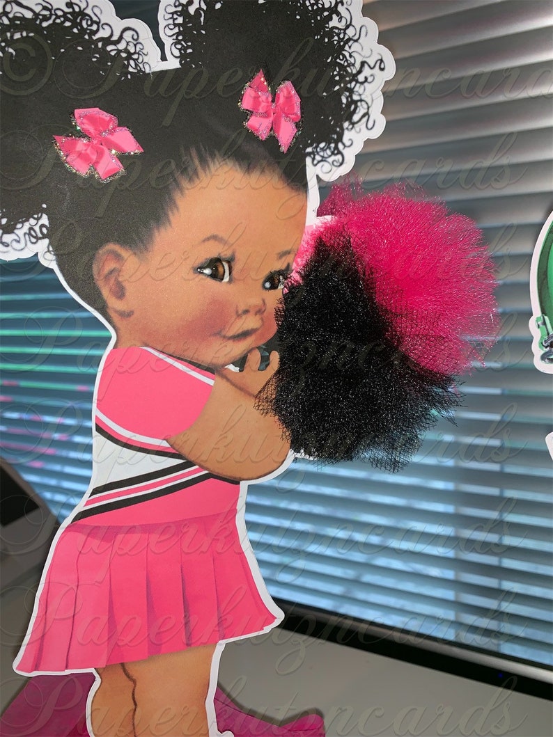 Gender reveal baby shower African american centerpiece touch Etsy