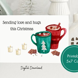 Druckbare Beileid Weihnachtskarte, Beileid Weihnachtskarte, Trauerfall, Nach Verlust, Sympathie Feiertagskarte, druckbare, jemand trauernd