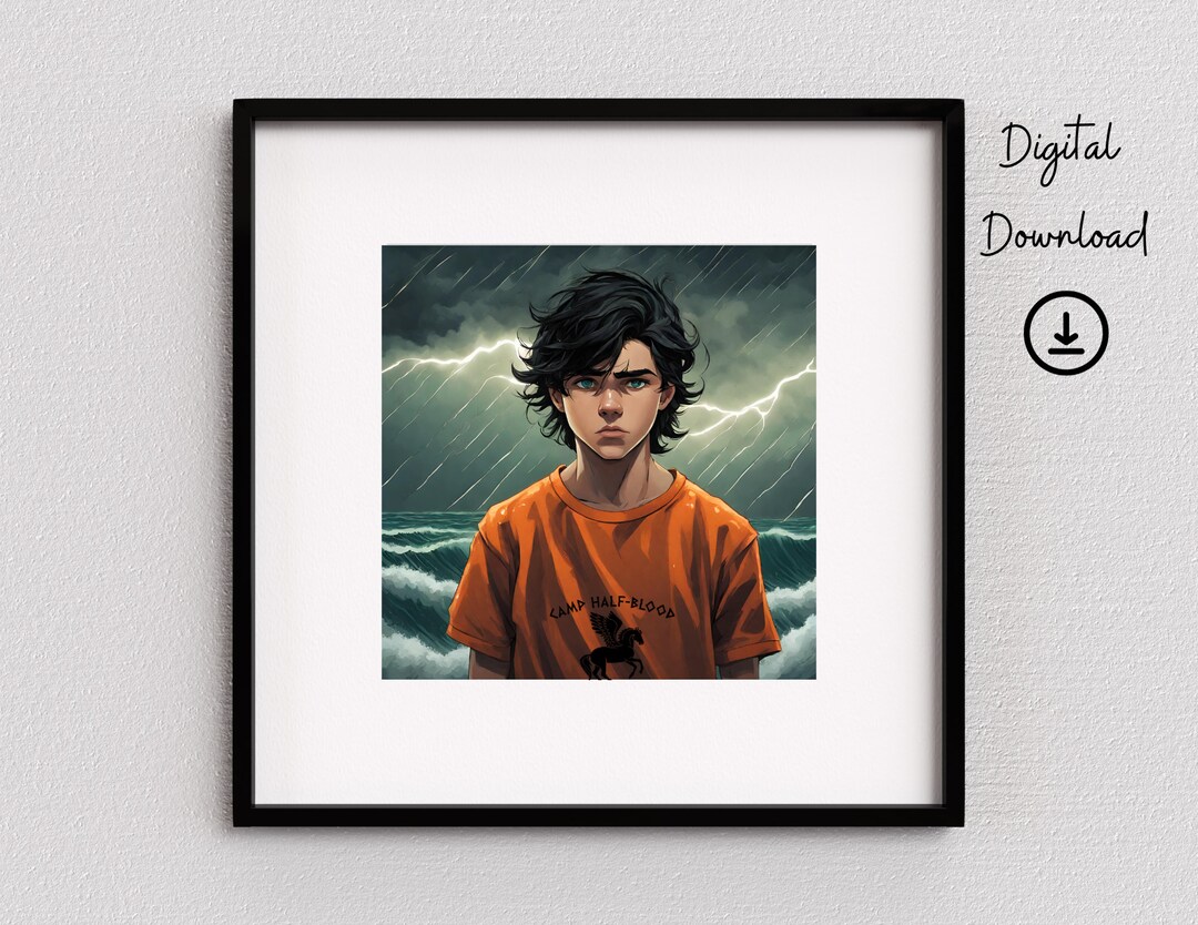 Percy Jackson Wall Art Digital Download Printable Percy Jackson Merch Person Jackson Gift the ...