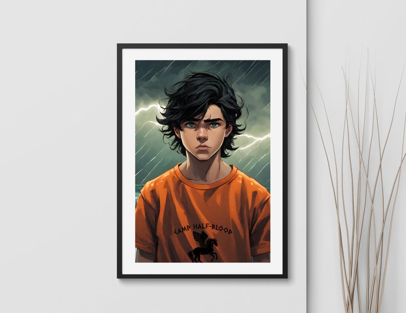 Percy Jackson Wall Art Digital Download Printable Percy Jackson Merch Person Jackson Gift the ...