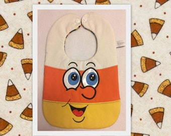 Halloween Candy Corn Baby Bib