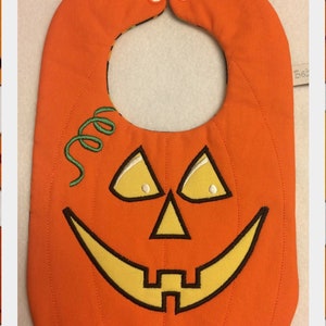 Pumpkin Halloween Baby Bib