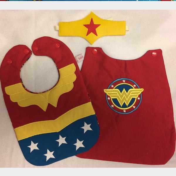 Wonder Women Character Costume Bib