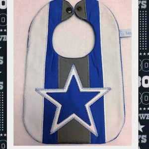 D Cowboys Football  Sports Baby Bib