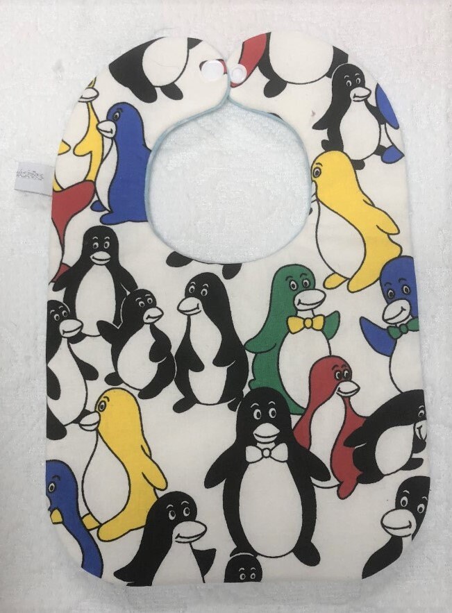 画材 Penguin Bib Penguin Baby Bib - Etsy