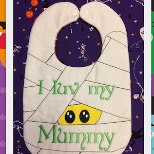 Halloween Mummy Baby Bib
