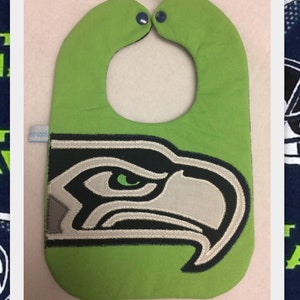 S S hawks Football Baby Bib
