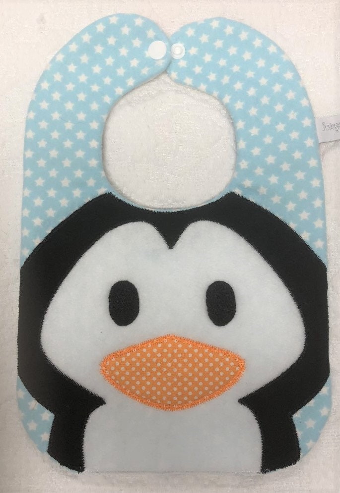 Penguin Baby Bib - Etsy