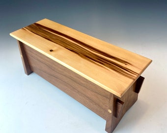 Slender Wood Box for Display and Storage