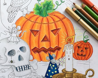 Pumpkin Coloring, Halloween Coloring Pages, Halloween Activity, Halloween Coloring Sheet, Halloween Printable, Halloween Pumpkin,