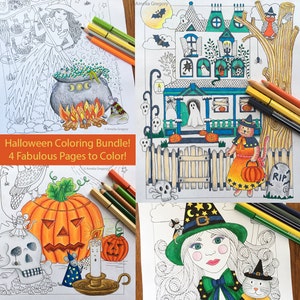 Halloween Activity, Halloween Coloring Pages, Halloween Kids Activity, Halloween Printable, Halloween Decor, Halloween Kids Party