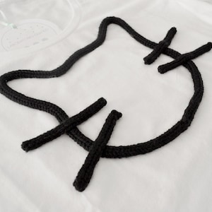Camiseta com cara de gato