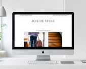 LAST CHANCE / Premade Blogger template / Joie De Vivre / Photography  Blog Design / Simple Blog Theme.