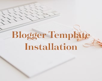 Blogger template installation - Only MG Studio templates.