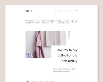 Bold • Minimalist Blogger Template • Fashion Blog Theme