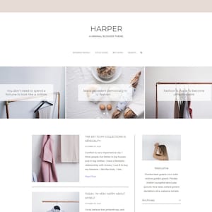 Harper • Minimalist Blogger Template • Fashion Blog Theme