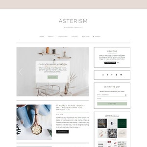 Asterism • Responsive Blogger Template • Fashion Blog Theme • Minimal Blog Design.