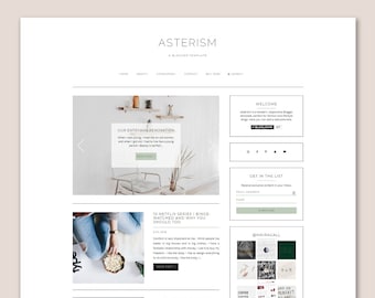 Asterism • Responsive Blogger Template • Fashion Blog Theme • Minimal Blog Design.