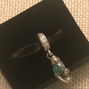 Authentic Pandora Tropical Parrot Enamel and CZ Charm w/FREE Pandora Gift Pouch 4.50 Value and Free Domestic Shipping!