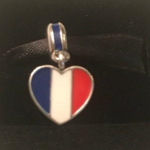 Authentic Pandora French flag Charm w/FREE Pandora Pouch 4.50 Value and FREE Domestic Shipping