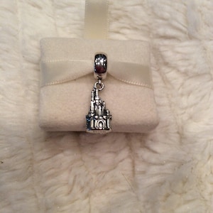 PANDORA Disney WDW Exclusive Cinderella&#39;s  Castle Charm w/FREE Pandora Gift Pouch 3.50 Value & Free Domestic Shipping w Ins