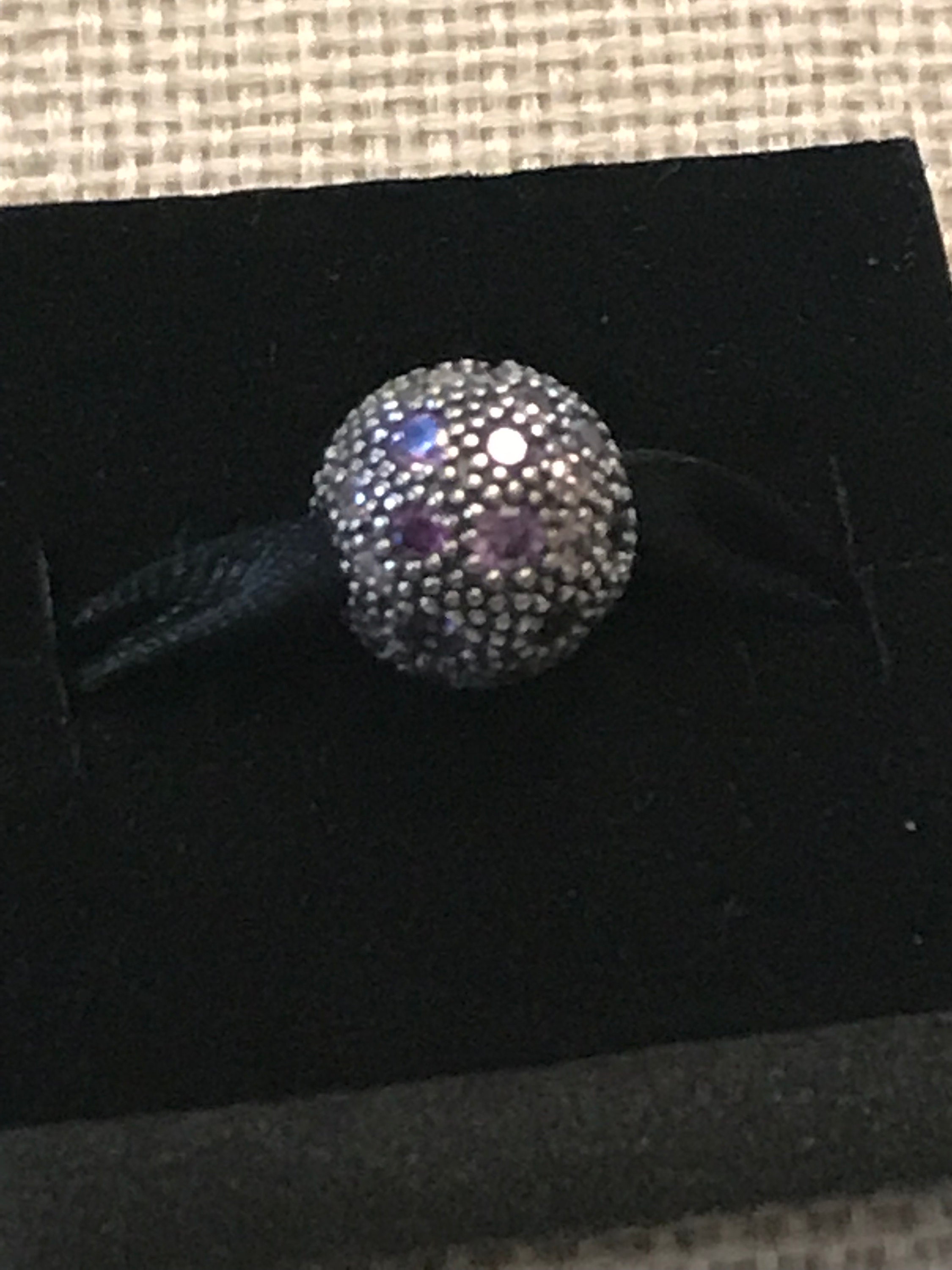 Pandora Fancy Purple Cosmic Stars CZ NEW Retired Authentic