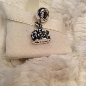 PANDORA Disney WDW Exclusive Disneyland Sleeping Beauty&#39;s Castle Charm w Free Domestic Shipping and Ins - Free Pandora Pouch