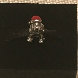 Authentic Pandora Christmas Puppy charm