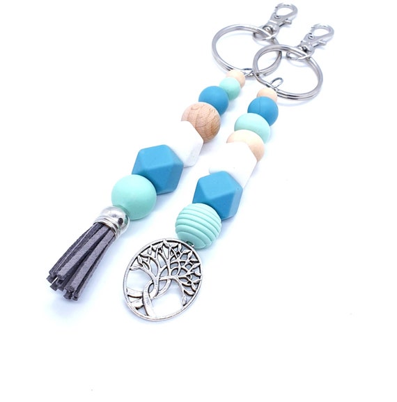 Beaded Keychain / Silicone Keychain