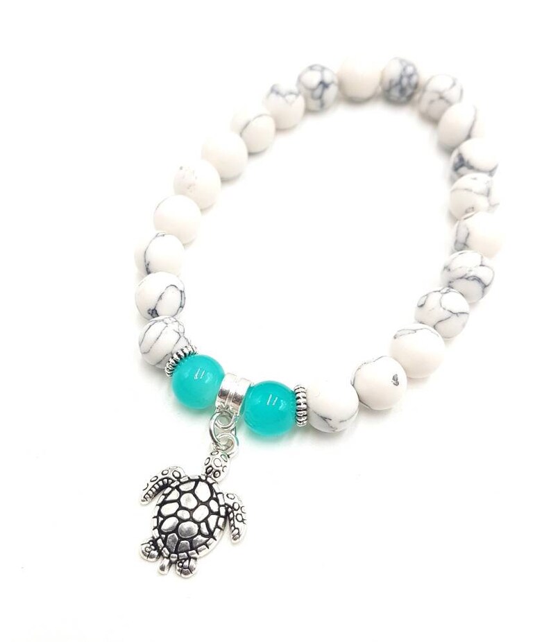 Turtle Bracelet Charm Bracelet Gemstone Bracelets