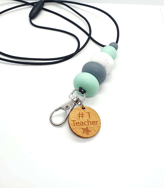 LIMITED EDITION Teacher Lanyard / Beaded Lanyard / Stretchy Lanyard